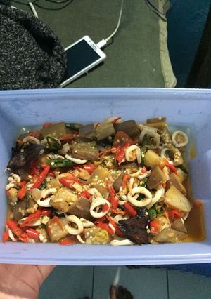 Foto resep Tumis cumi terong level dewa