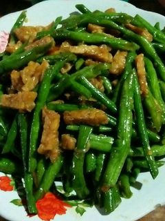 Foto resep Tumis kacang panjang tempe