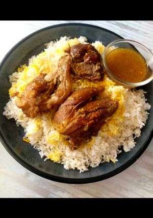 عکسی از دستور چلو گوشت