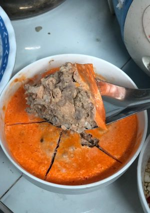 Hình của món Chả tôm trứng.