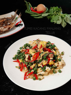 Foto resep Tumis Kacang Panjang Telur