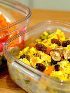 Una foto de Mijo con verduras. Ideas de lunch {FitKen}