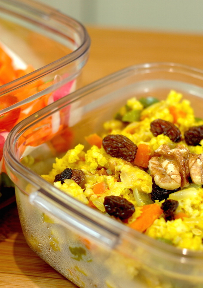 Una foto de Mijo con verduras. Ideas de lunch {FitKen} 