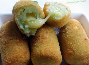 Foto principal de Croquetas de patata con corazón de queso fundido