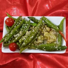 A picture of Green chillies instant pickle.