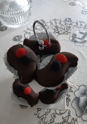 Une photo de Sablée au chocolat noir