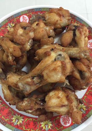 รูปของ “น่องไก่ทอดน้ำปลาแบบไม่ใส่แป้งทอด”#ทำขายรวย