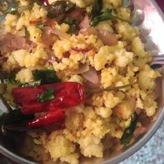 A picture of Idli upma.