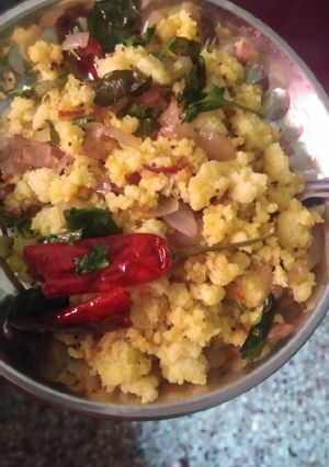 A picture of Idli upma.