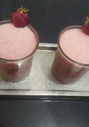 સ્ટ્રોબેરી જ્યુસ રેસીપી મુખ્ય ફોટો