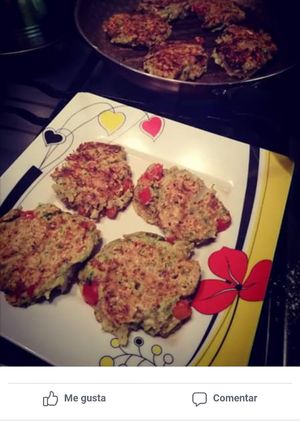 Una foto de Blinis de zuchini