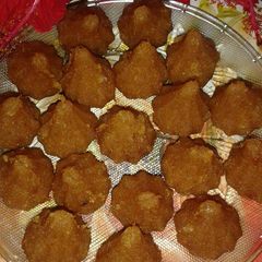 A picture of Suji ke Modak.