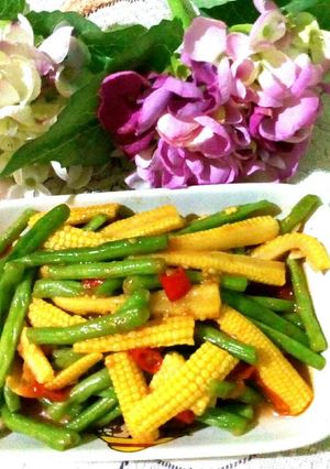 Foto resep Tumis putren + baby buncis simple