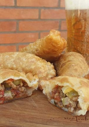 Una foto de Empanadas veggie de soja texturizada