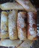 Panqueques con manzana, banana otros dulce de leche