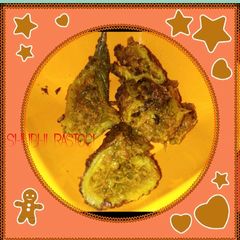 A picture of Stuffed karele with Raw mango.