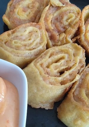 Foto resep Egg chicken roll