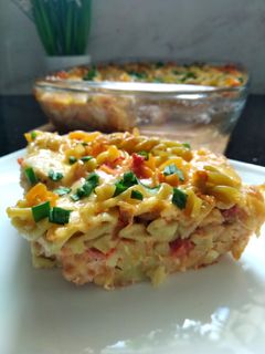 Фото Ешь и худей. Запеканка из макарон с курицей.
