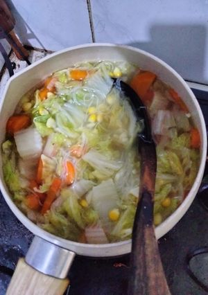 Foto resep Sayur Sawi Putih Warna Warni