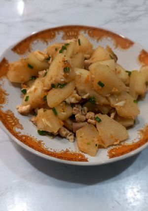 Foto resep Tumis tangkwe (buah kundur)