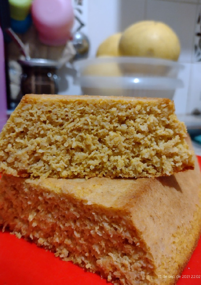 Una foto de Budín de zanahoria y pomelo