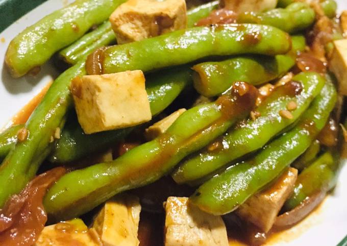 Simple Way to Prepare Homemade Korean Inspired Green Beans Stir Fry