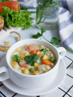 Foto resep Sup Krim Ayam Sayur dan Pasta