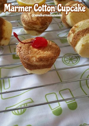 Foto resep Marmer Cotton Cupcake