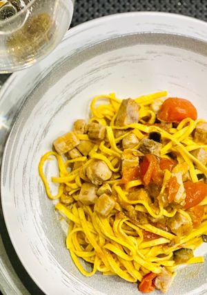 Foto di Tagliolini al pesce spada e pomodorini