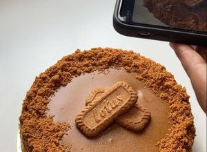 صورة لوصفة تشيز كيك من دون جبن ومكونات اقتصادية موجودة في كل بيت 🤍 والطعم روووعة 🍰💕