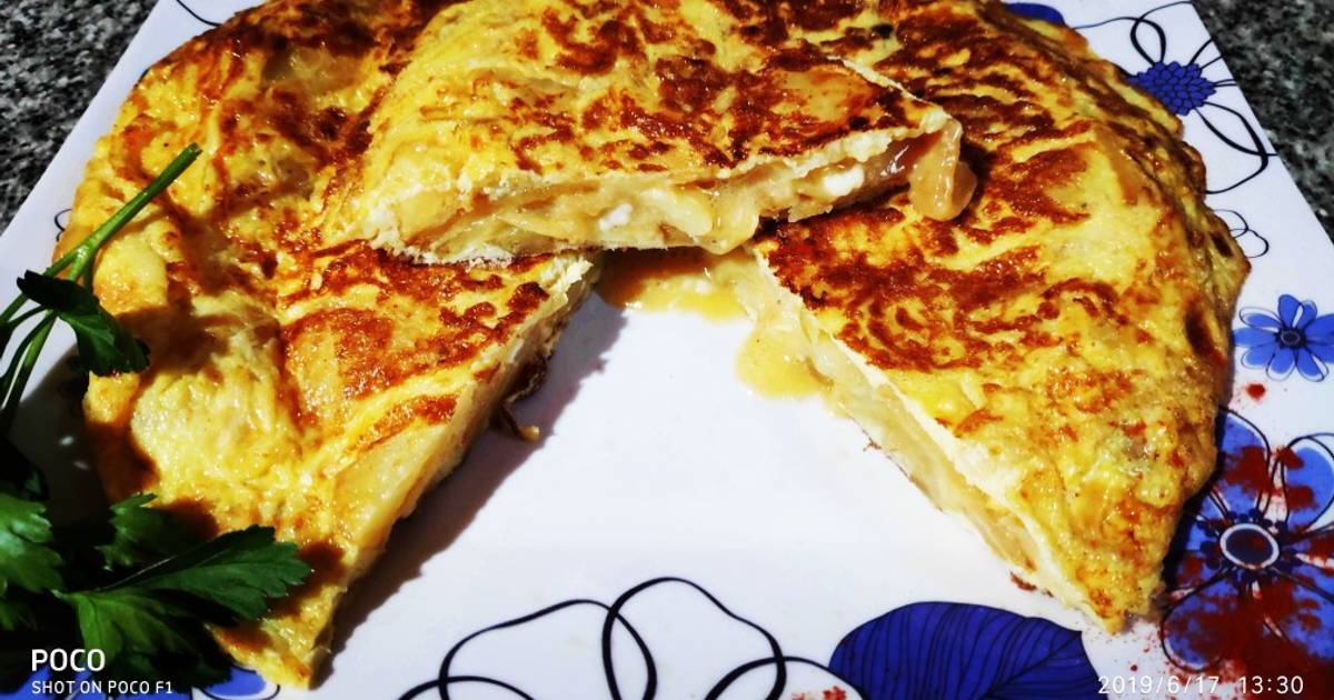 Tortilla de papa bien babé Receta de Nandococina de Cocinando El Arte