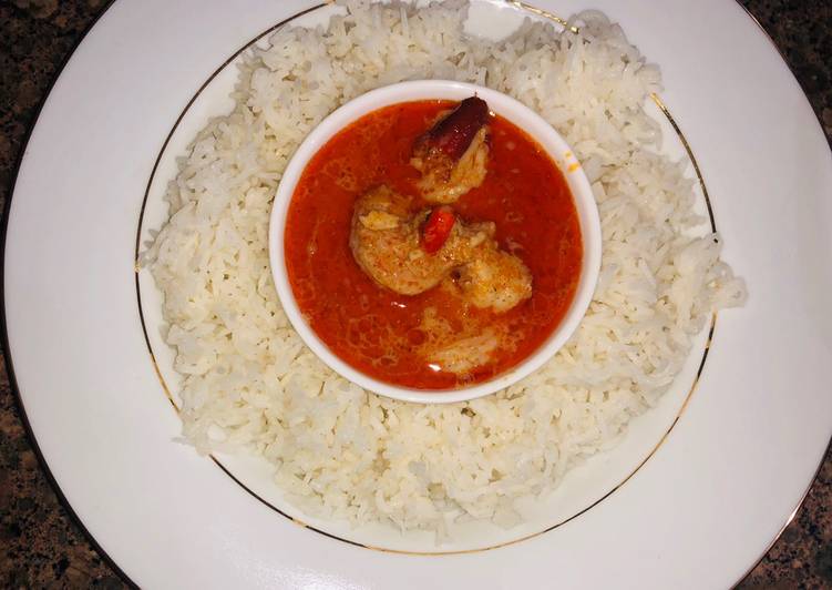 Easy Meal Ideas of Thai Prawns/Shrimp Red Curry