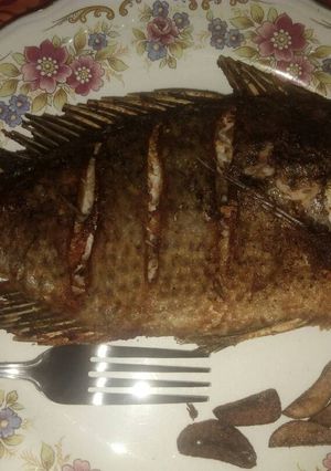 Una foto de Mojarra al ajo