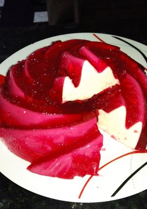 Una foto de Gelatina rellena!