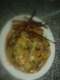 Abadejo mar y tierra con guarnición timbal de arroz