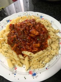 Una foto de Macarrones a mi manera