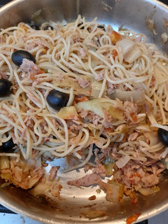 Foto de Esparguete com Atum e Alho Francês