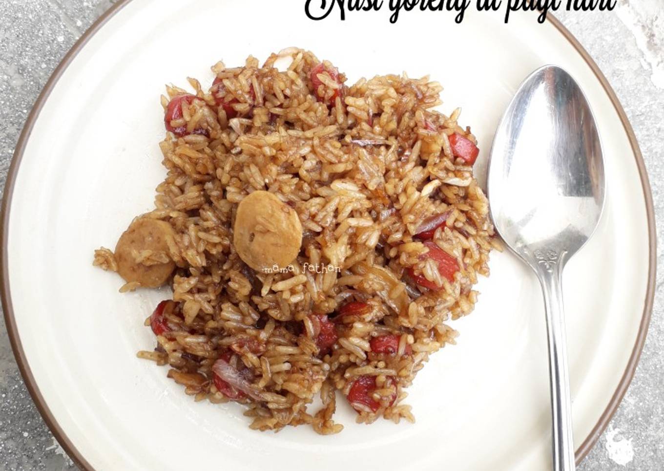 Resep Nasi goreng di pagi hari Anti Gagal