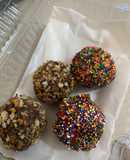 Bombones de bizcocho de chocolate