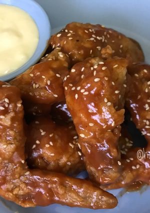 Foto resep Fire Chicken Wings ala Richeese dgn Saus Keju