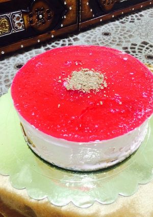 صورة لوصفة كيكً بطبقات الجيلي🍰