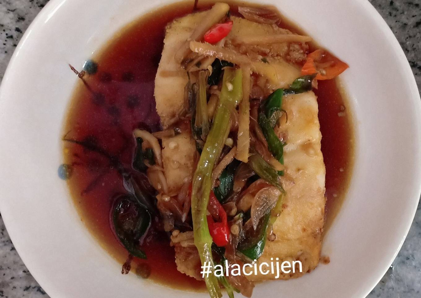 Kakap Airfry Saus Hongkong