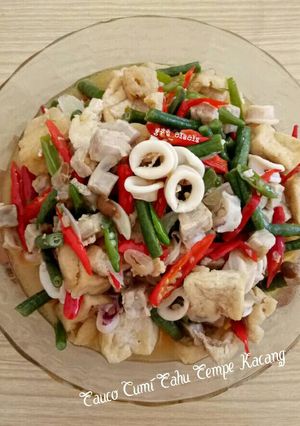 Foto resep Tauco Cumi Tahu Tempe Kacang