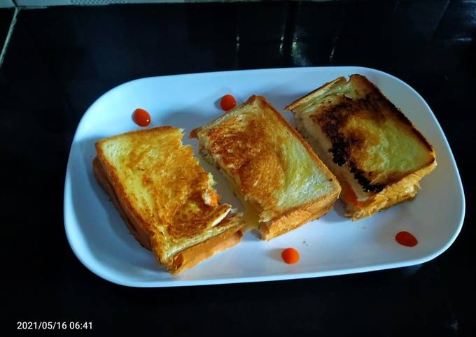 Roti bakar sosis keju