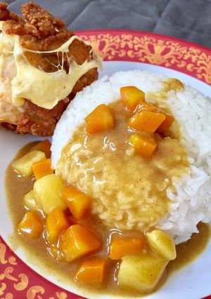 Foto resep Chicken Mozzarella with Japanese Curry