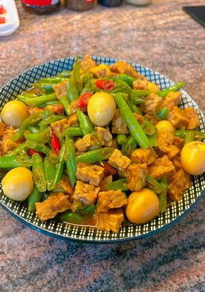 Foto resep Tumis buncis tempe telur puyuh