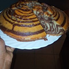 A picture of Zebra cake.