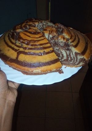 A picture of Zebra cake.
