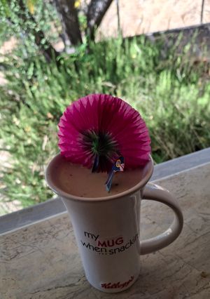 Φωτογραφία της συνταγής Υγιεινό δροσερό smoothie με κεφίρ και αμυγδαλοβούτυρο