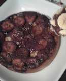 Torta de guineo y chocolate